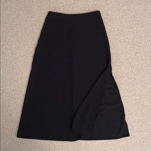 Black Midi skirt with slit